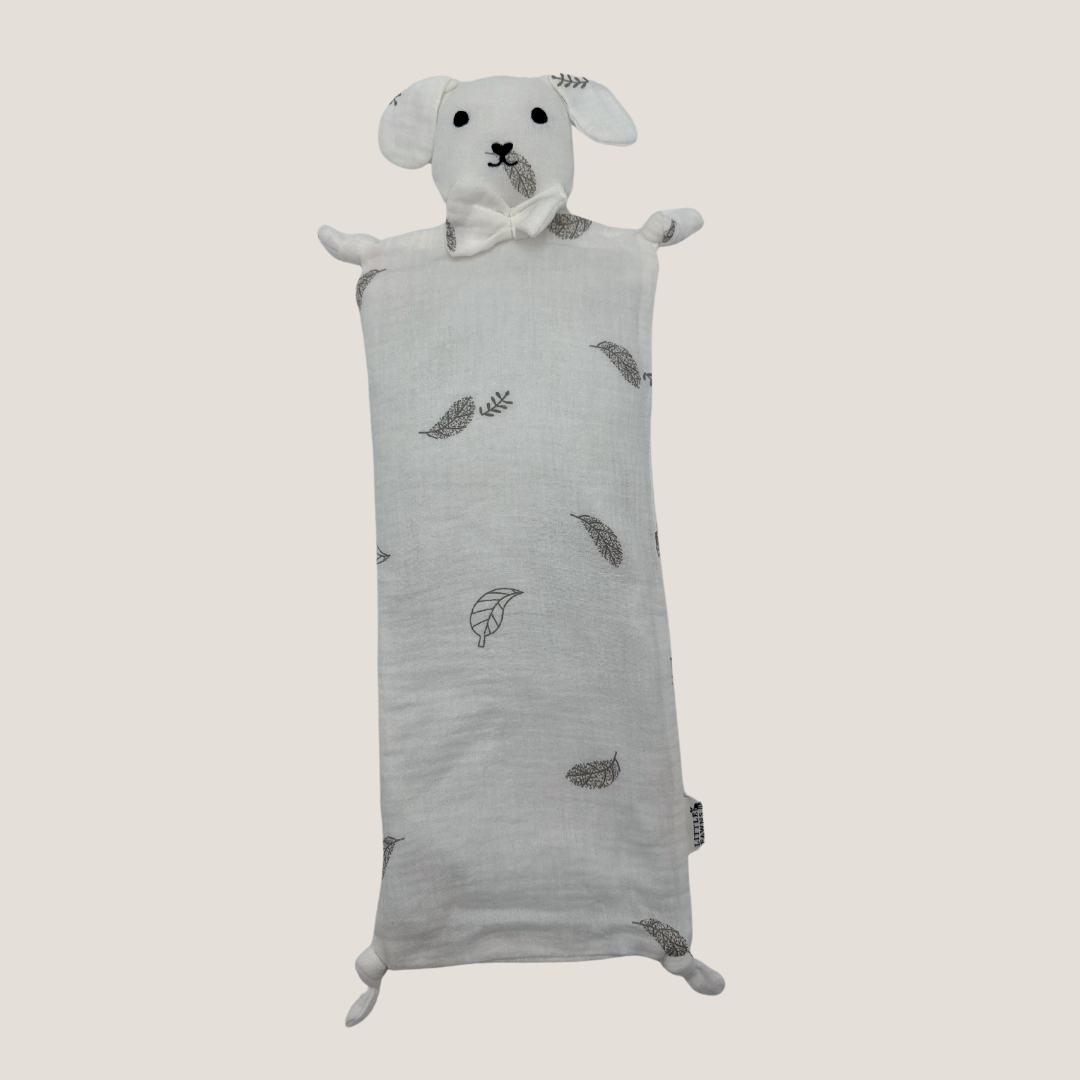 Snuggly Puppy Beansprout Husk Pillow in Daisy White
